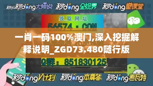一肖一码100%澳门,深入挖掘解释说明_ZGD73.480随行版