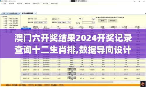 澳门六开奖结果2024开奖记录查询十二生肖排,数据导向设计方案_Galaxy3.427