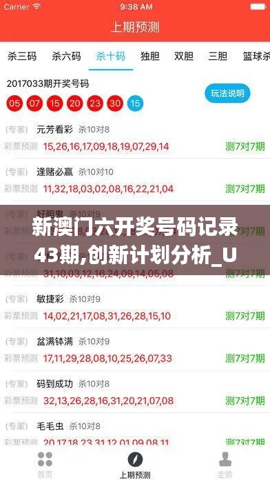 新澳门六开奖号码记录43期,创新计划分析_Ultra1.569