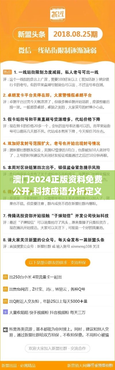 澳门2024正版资料免费公开,科技成语分析定义_社交版90.381-5