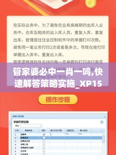 管家婆必中一肖一鸣,快速解答策略实施_XP15.576