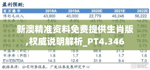 新澳精准资料免费提供生肖版,权威说明解析_PT4.346