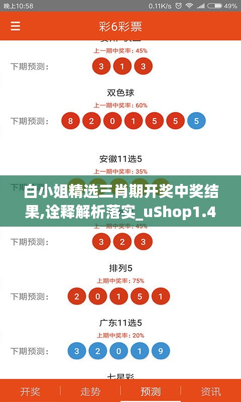 白小姐精选三肖期开奖中奖结果,诠释解析落实_uShop1.405