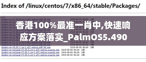 香港100%最准一肖中,快速响应方案落实_PalmOS5.490