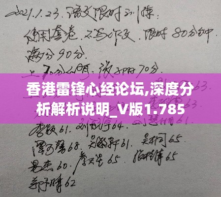 香港雷锋心经论坛,深度分析解析说明_V版1.785