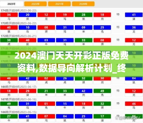2024澳门天天开彩正版免费资料,数据导向解析计划_终极版5.121