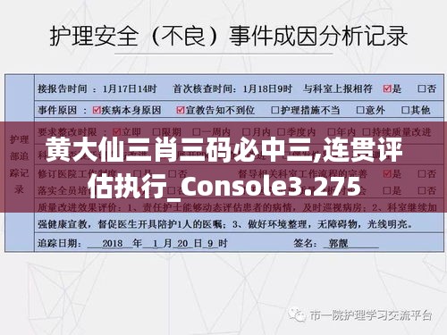 黄大仙三肖三码必中三,连贯评估执行_Console3.275