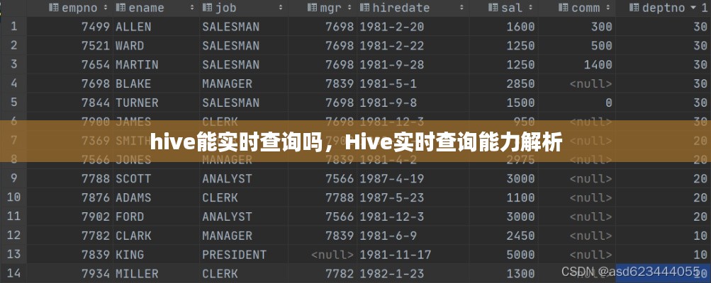 Hive实时查询能力解析，能否实现实时查询？