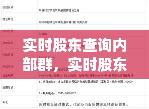 实时股东查询内部群，打造透明参与的关键沟通平台