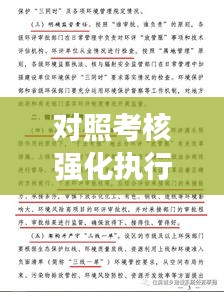 对照考核强化执行，构建高效执行力核心之道