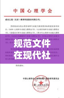 规范文件在现代社会中的关键性与应用实践