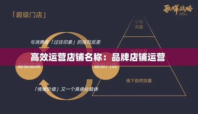 高效运营店铺名称：品牌店铺运营 