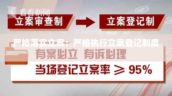 严格落实立案：严格执行立案登记制度 