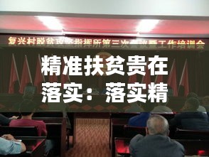精准扶贫贵在落实：落实精准扶贫工作要求 