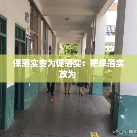 保落实变为促落实：把保落实改为 
