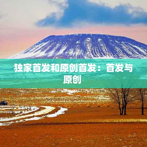 独家首发和原创首发：首发与原创 