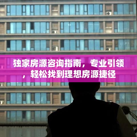 独家房源咨询指南，专业引领，轻松找到理想房源捷径