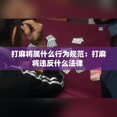打麻将属什么行为规范：打麻将违反什么法律 