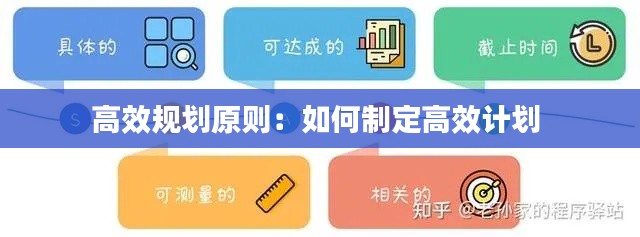 高效规划原则：如何制定高效计划 