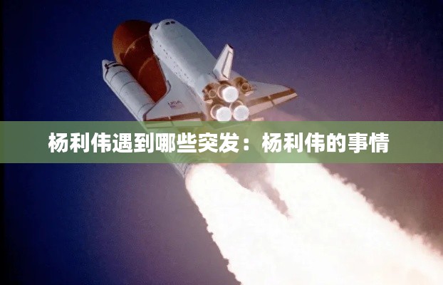 杨利伟遇到哪些突发：杨利伟的事情 