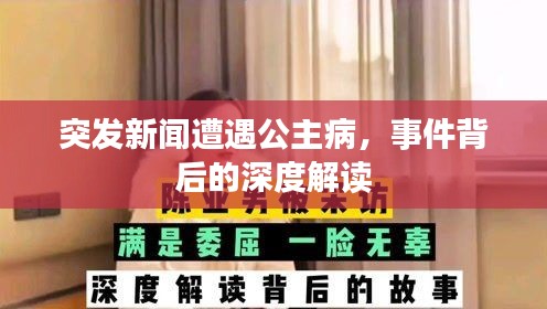 突发新闻遭遇公主病，事件背后的深度解读