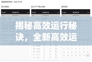 揭秘高效运行秘诀，全新高效运行模式助你实现效率翻倍！