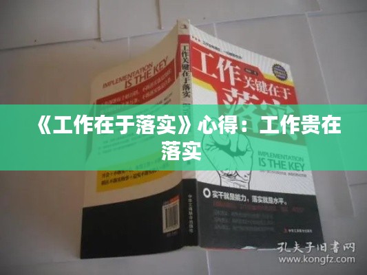 《工作在于落实》心得：工作贵在落实 