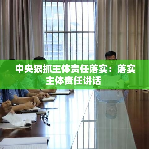 中央狠抓主体责任落实：落实主体责任讲话 