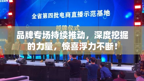 品牌专场持续推动，深度挖掘的力量，惊喜浮力不断！