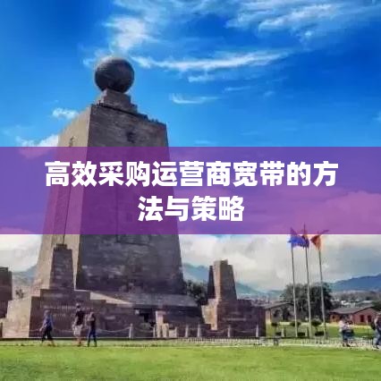 高效采购运营商宽带的方法与策略