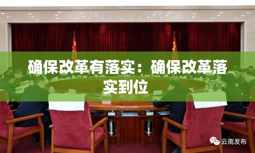 确保改革有落实：确保改革落实到位 