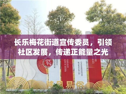 长乐梅花街道宣传委员，引领社区发展，传递正能量之光