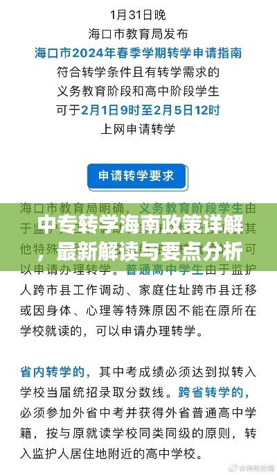 中专转学海南政策详解，最新解读与要点分析