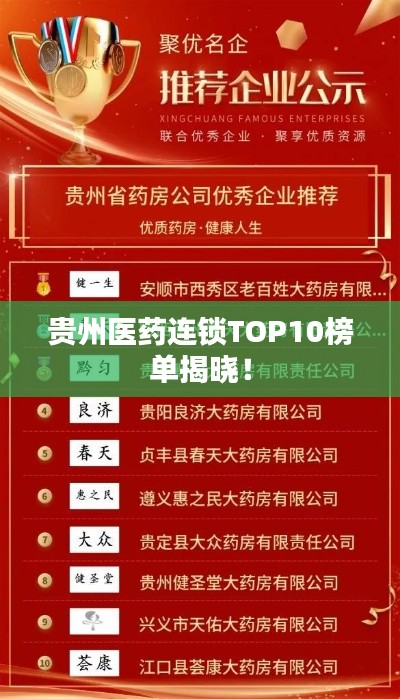 贵州医药连锁TOP10榜单揭晓！