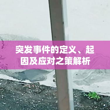 突发事件的定义、起因及应对之策解析