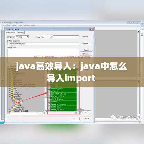 java高效导入：java中怎么导入import 