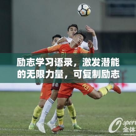 励志学习语录，激发潜能的无限力量，可复制励志语句