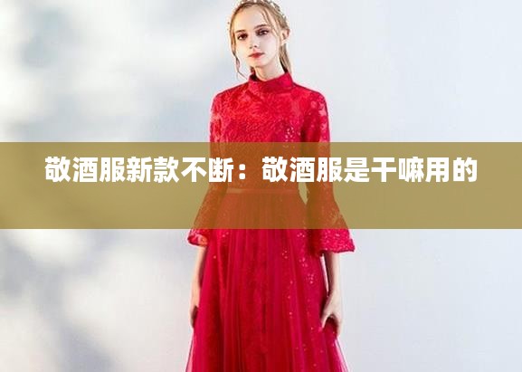 敬酒服新款不断：敬酒服是干嘛用的 