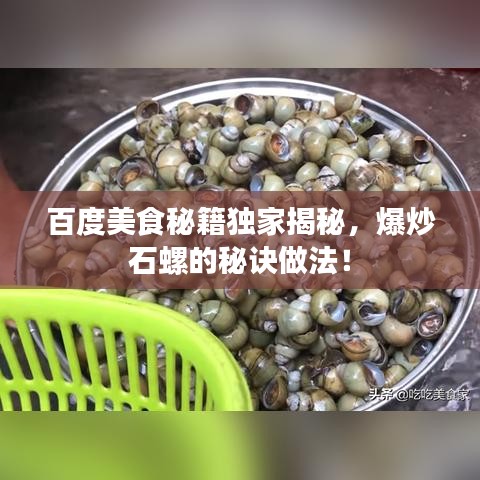 百度美食秘籍独家揭秘，爆炒石螺的秘诀做法！