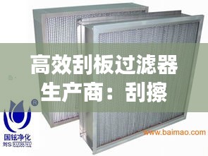 高效刮板过滤器生产商：刮擦过滤器 