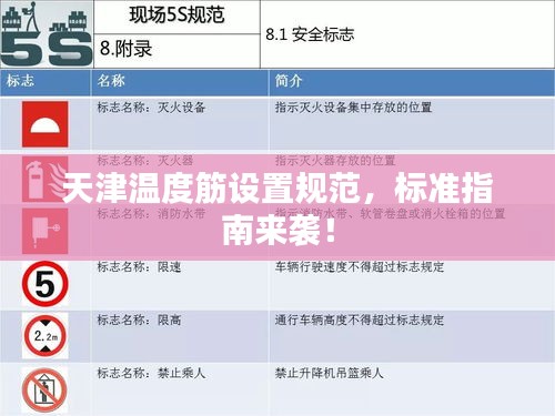 天津温度筋设置规范，标准指南来袭！