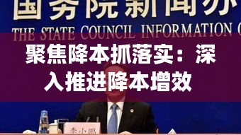 聚焦降本抓落实：深入推进降本增效 