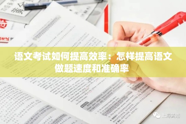 语文考试如何提高效率：怎样提高语文做题速度和准确率 