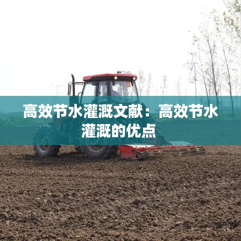 高效节水灌溉文献：高效节水灌溉的优点 
