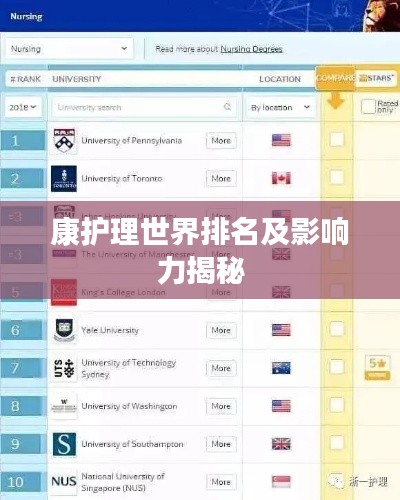 康护理世界排名及影响力揭秘
