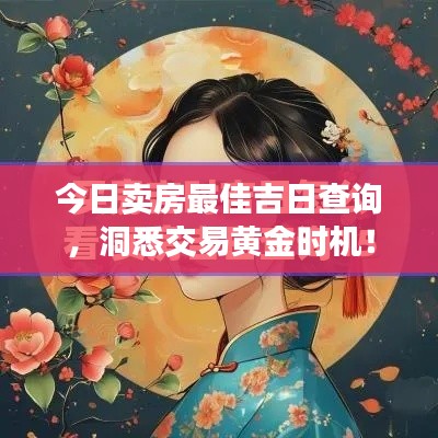 今日卖房最佳吉日查询，洞悉交易黄金时机！