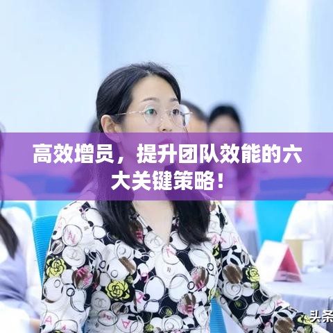 高效增员，提升团队效能的六大关键策略！