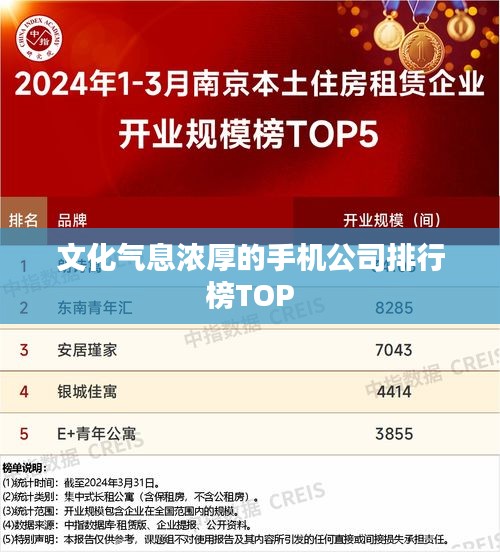 文化气息浓厚的手机公司排行榜TOP