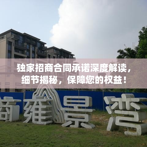 独家招商合同承诺深度解读，细节揭秘，保障您的权益！