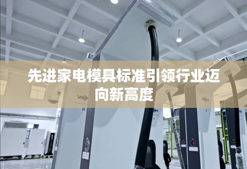 先进家电模具标准引领行业迈向新高度